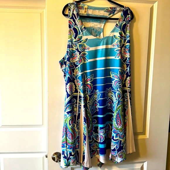 Shoreline Dresses | Shoreline Summer Fun Dress | Color: Blue/White | Size: 18 | Tesso1259's Closet